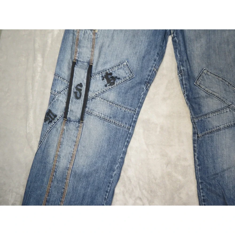 Vintage Marithe Francois Girbaud Jeans Mens  Blue Shuttle Tape Baggy Streetwear